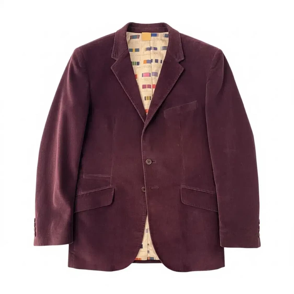 Paul Smith 버건디 코듀로이 자켓 38/48 상품이미지1