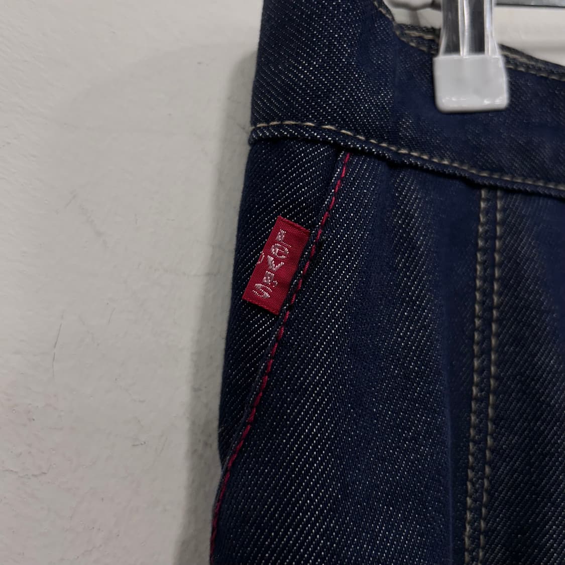 리바이스 레드택 생지 데님 셔링 하프 스커트 상품이미지3