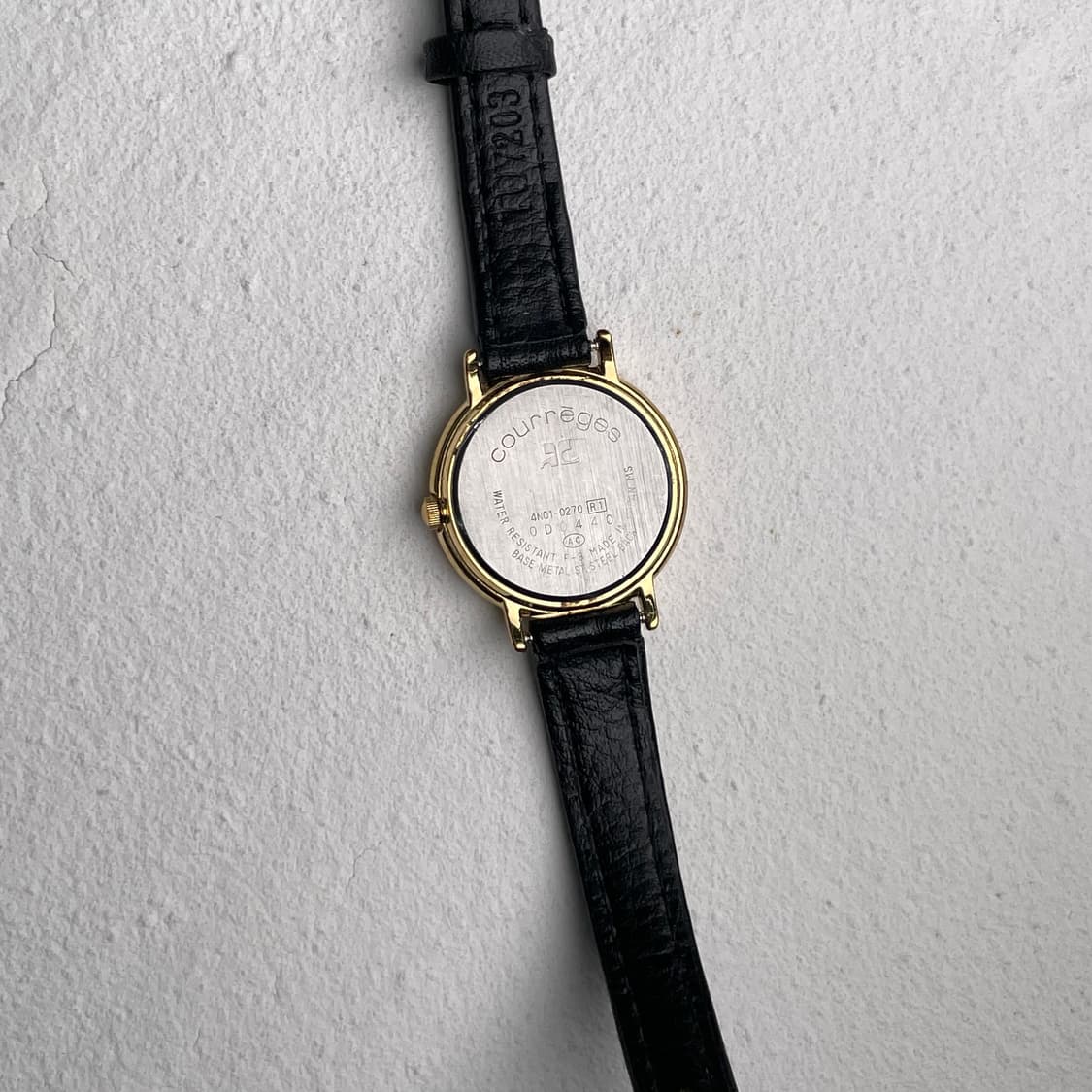 (희귀)꾸레쥬 로고 가죽 시계/y2k 모리걸 /courreges 시계 상품이미지2