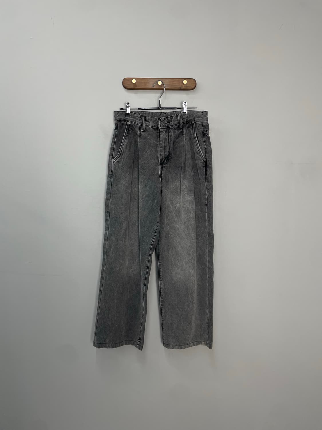 디미트리블랙 워싱 와이드 데님 팬츠 H1546 상품이미지2