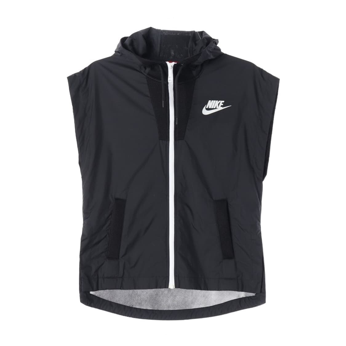 나이키 우먼스 우븐 후드 집업 베스트 블랙 M 상품이미지1