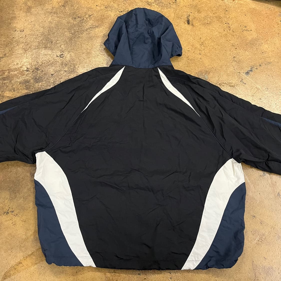 [정품/2XL] 엄브로 바람막이 후드 자켓 블랙 네이비 b12 상품이미지4