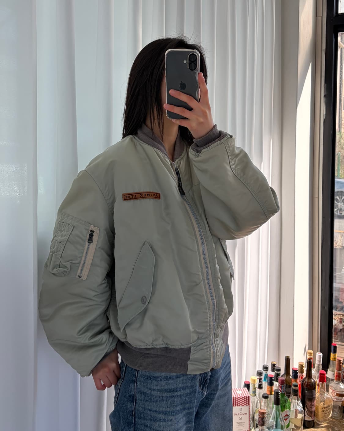 [M]아비렉스 AVIREX USA MA-1 플라이트 자켓 상품이미지2