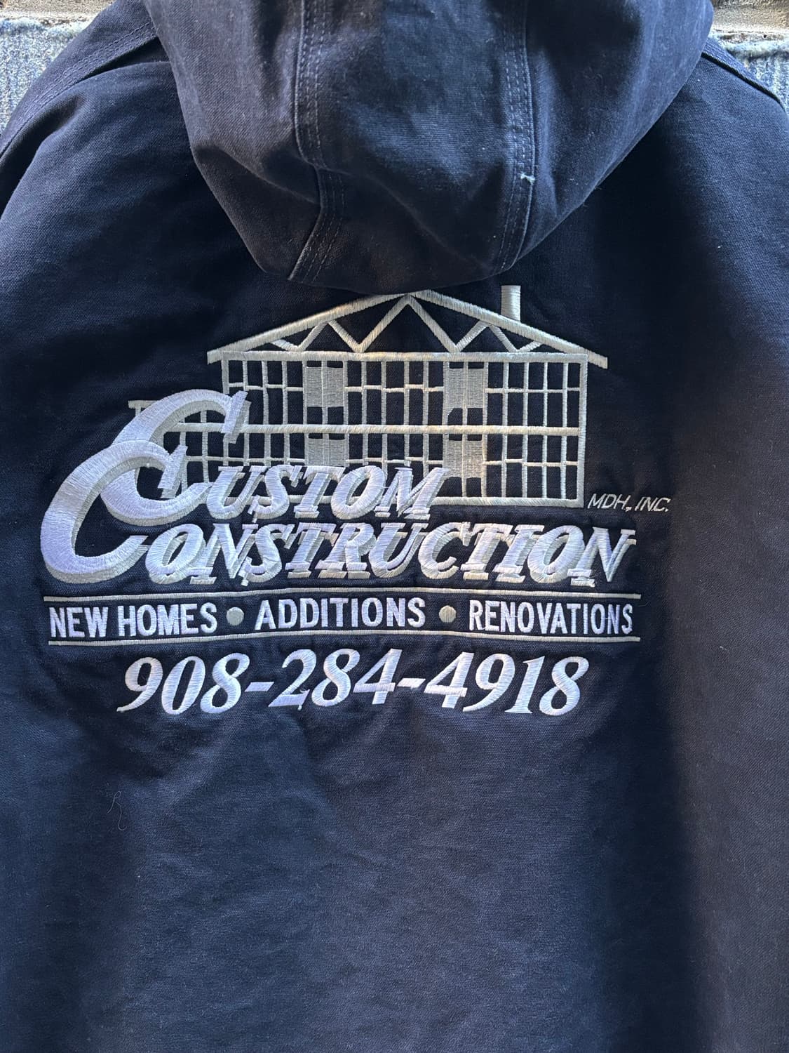 칼하트 j130 덕 액티브 자켓 앞뒤판 자수 상품이미지7