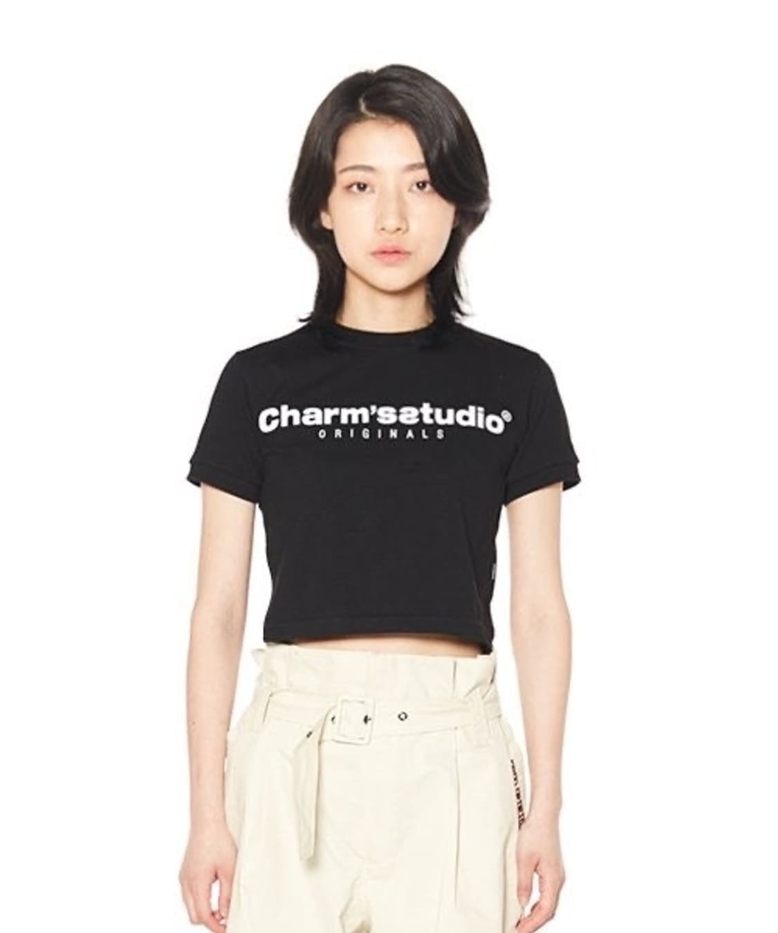 CHARMS STUDIO BASIC  LOGO CROP T 상품이미지1