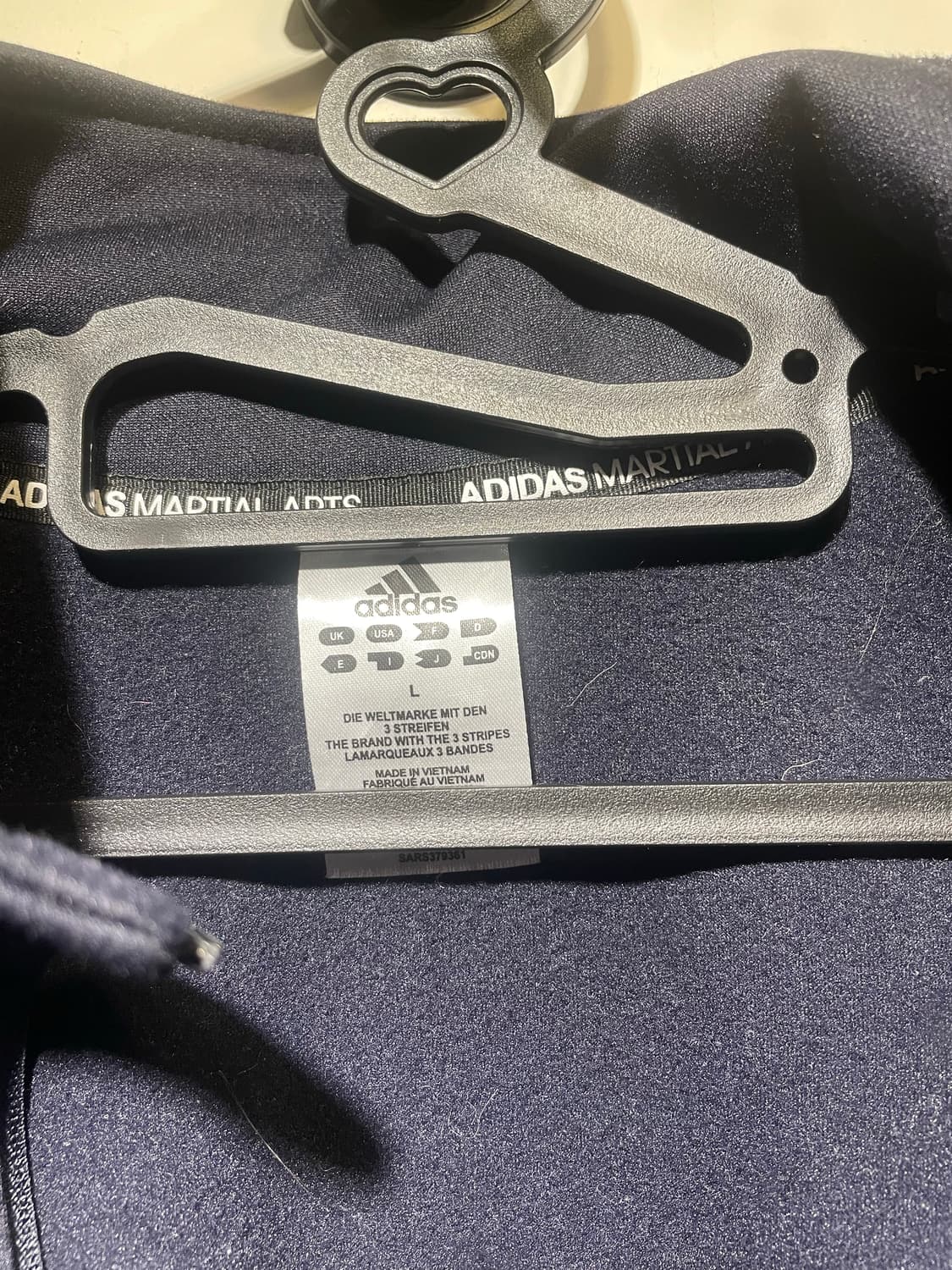 아디다스 마샬아츠 트레이닝 상의 네이비 L 상품이미지5