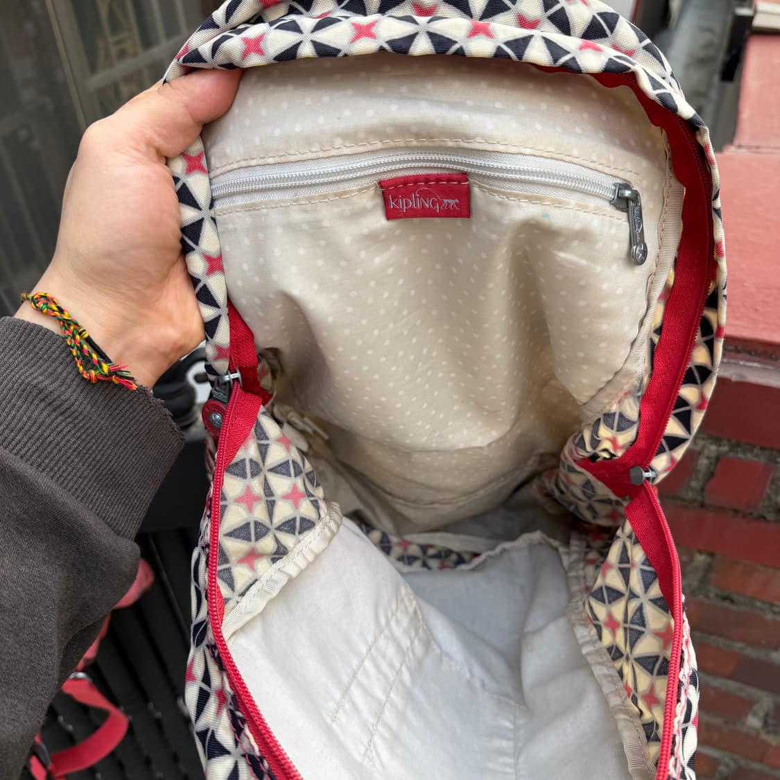 키플링 별 패턴 스타 지오 백팩 가방 상품이미지5