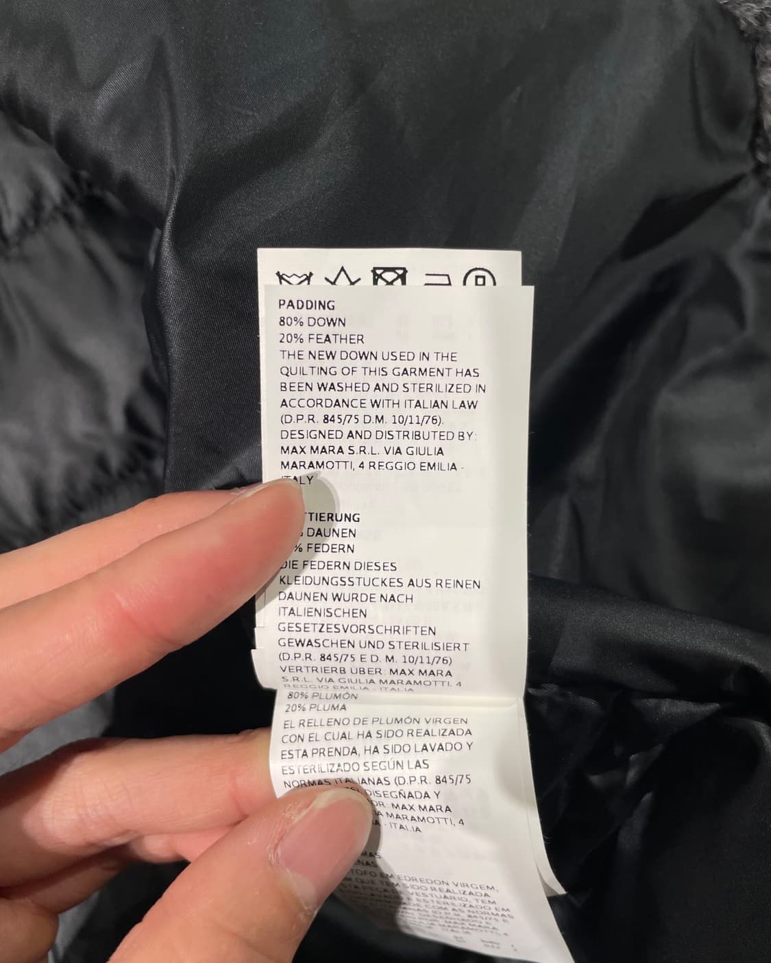 막스마라 그레이 블랙 알파카 울 다운 베스트 상품이미지9