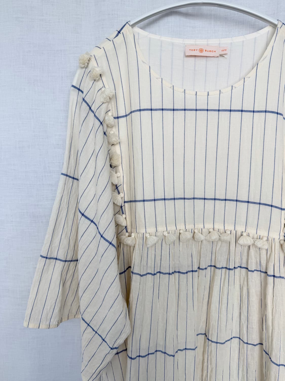 Tory Burch 토리버치 스트라이프 카프탄 태슬 원피스 상품이미지3