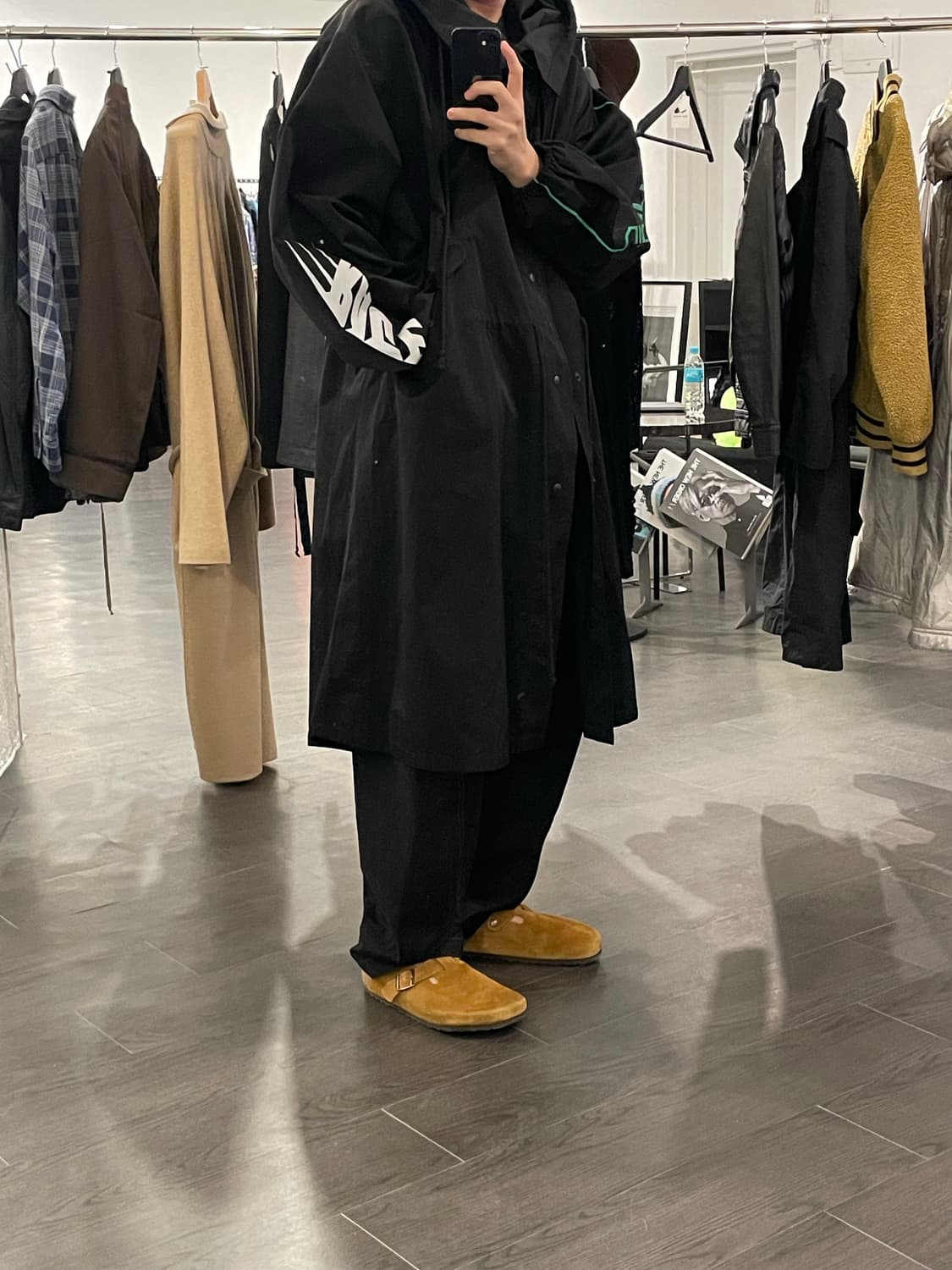 혜인서 리플렉티브 로고 오버사이즈 파카 상품이미지4