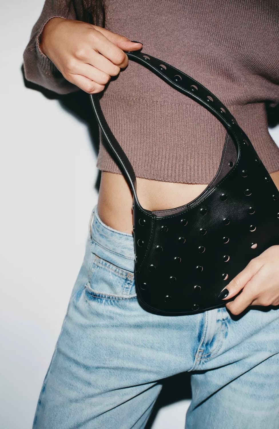 자라 스터드 숄더백 상품이미지2