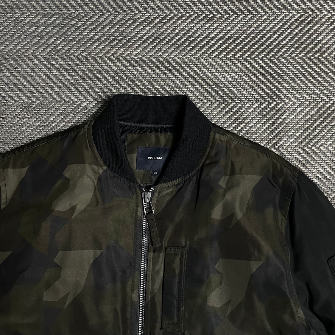 폴햄 퀄팅 누빔 카모 블루종 자켓y 5189 상품이미지5