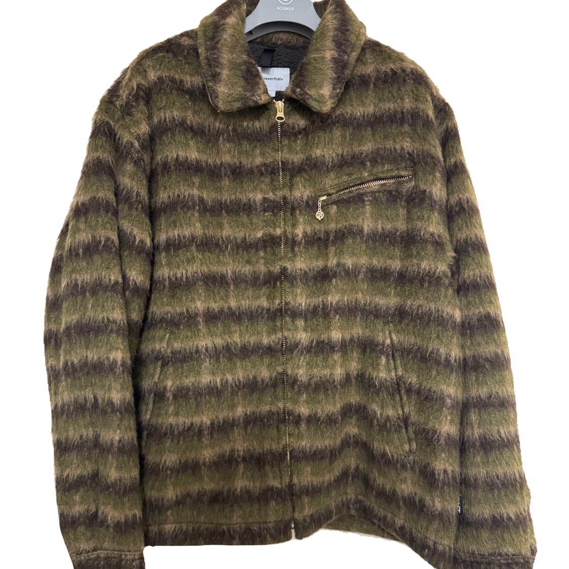 디스이즈네버댓 Brushed Wool Check Jacket Dark  상품이미지3