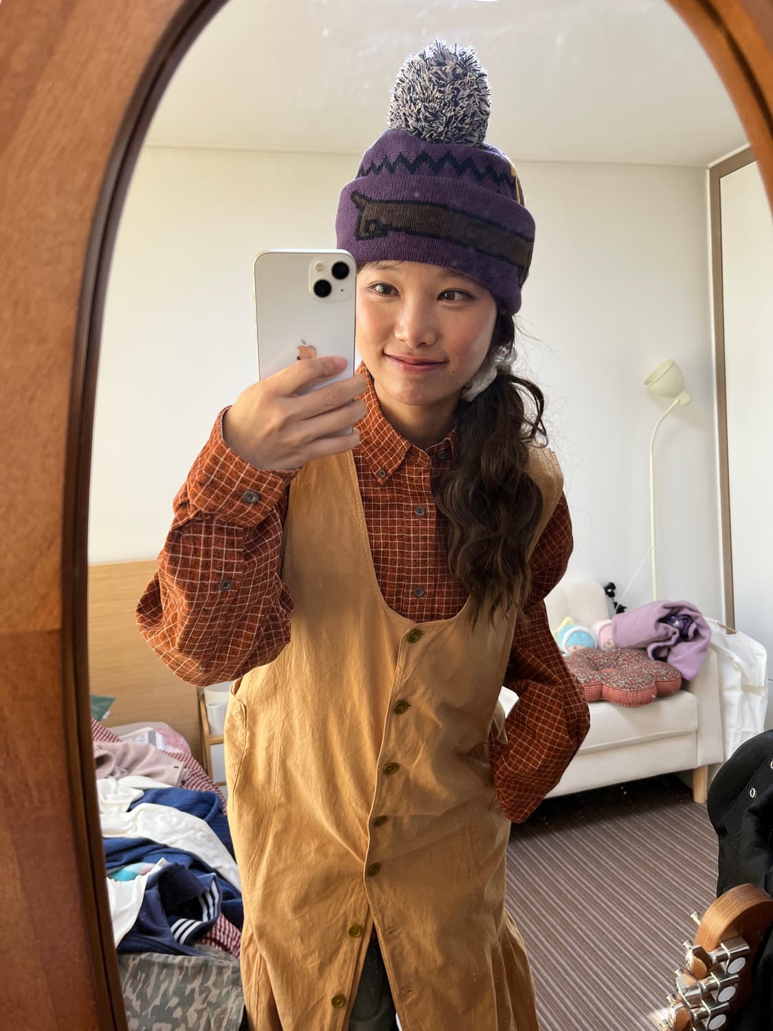 바게뜨 민소매 단추 원피스 상품이미지2