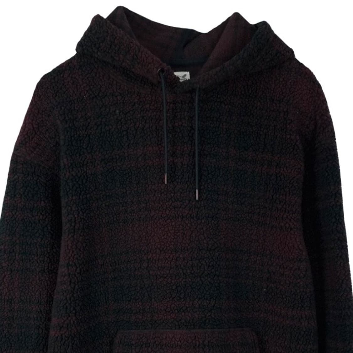 리바이스 체크 패턴 오버핏 뽀글이 후리스 후드티 M16601 상품이미지4