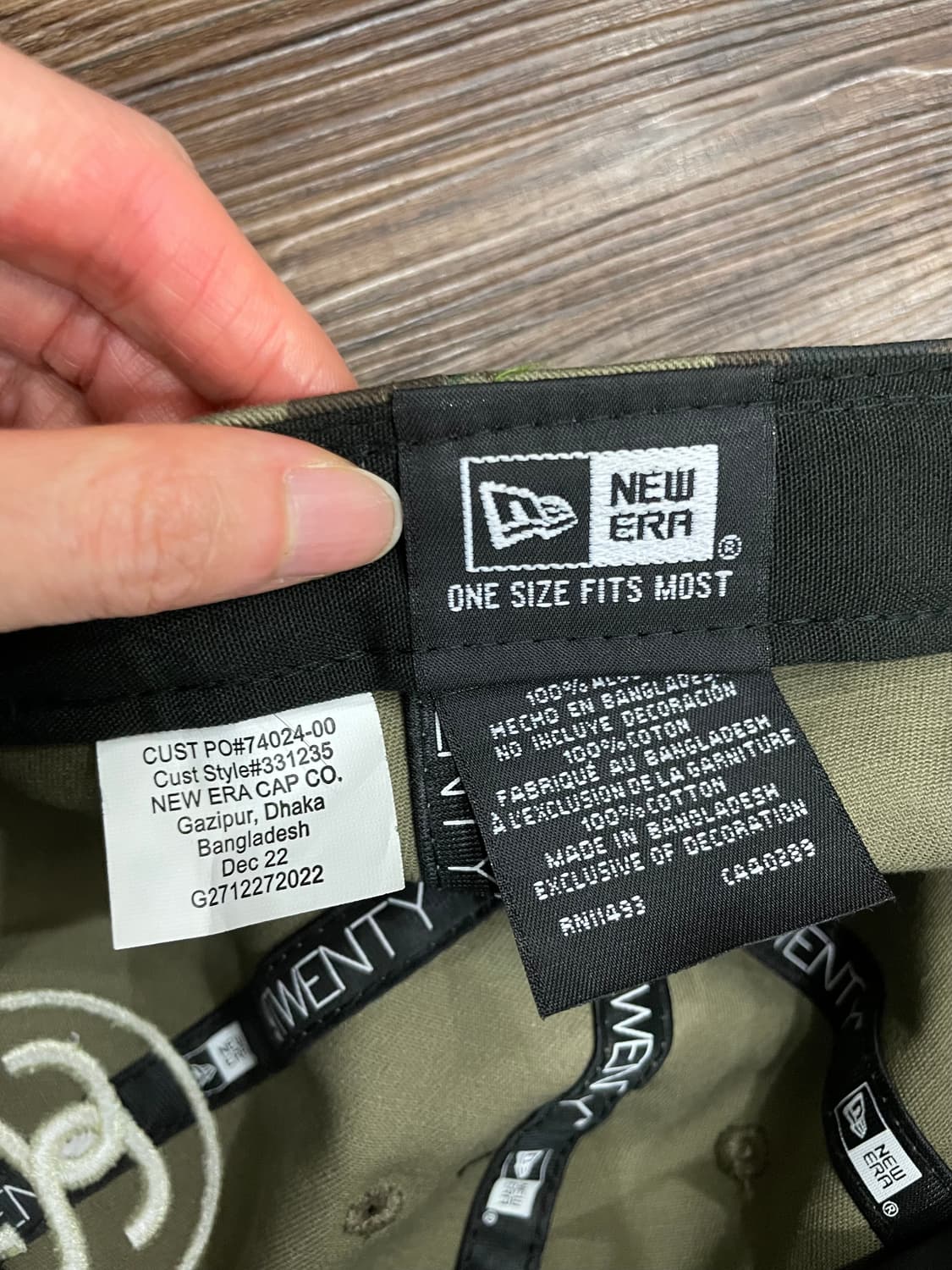 스투시 SS 링크 9트웬티 캡 우드랜드 카모 상품이미지8