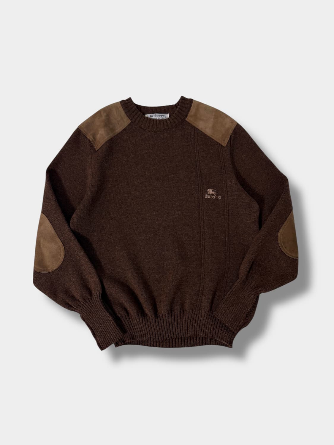 버버리 90‘s 루즈핏 딥브라운 코만도 울 니트 상품이미지1