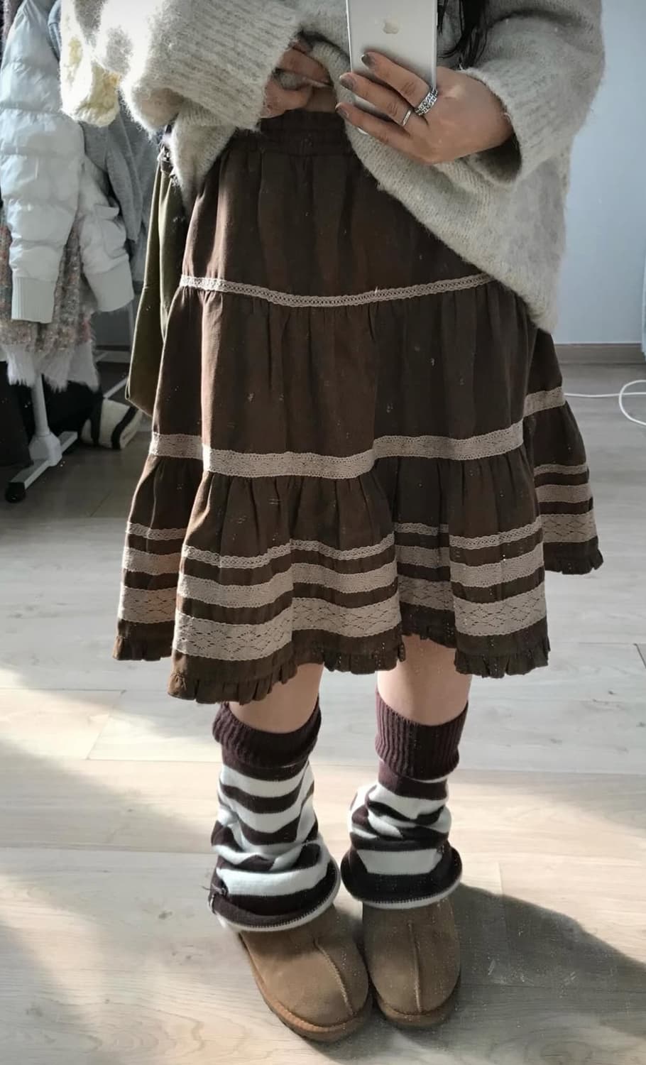 미라이클립 코디 세트/일본 빈티지 모리 선가든파티 스윙잉 크루 상품이미지5