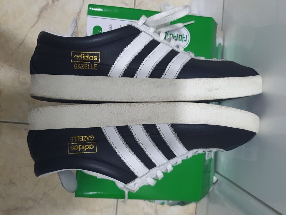 [270]아디다스 가젤 빈티지 블랙 화이트 상품이미지4