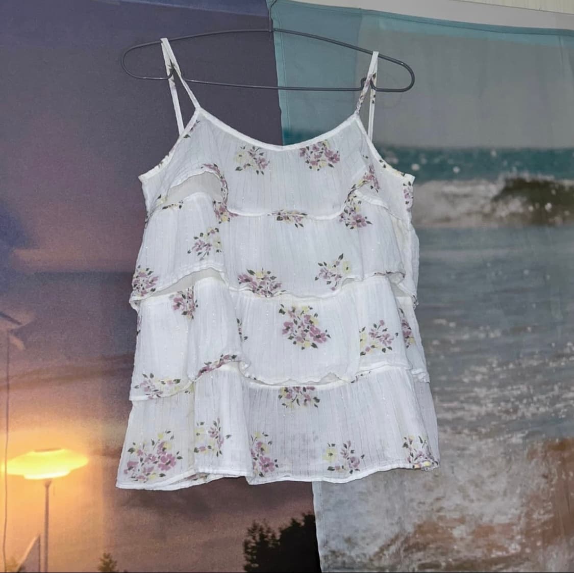 빈티지 플라워 슬리브리스 상품이미지5