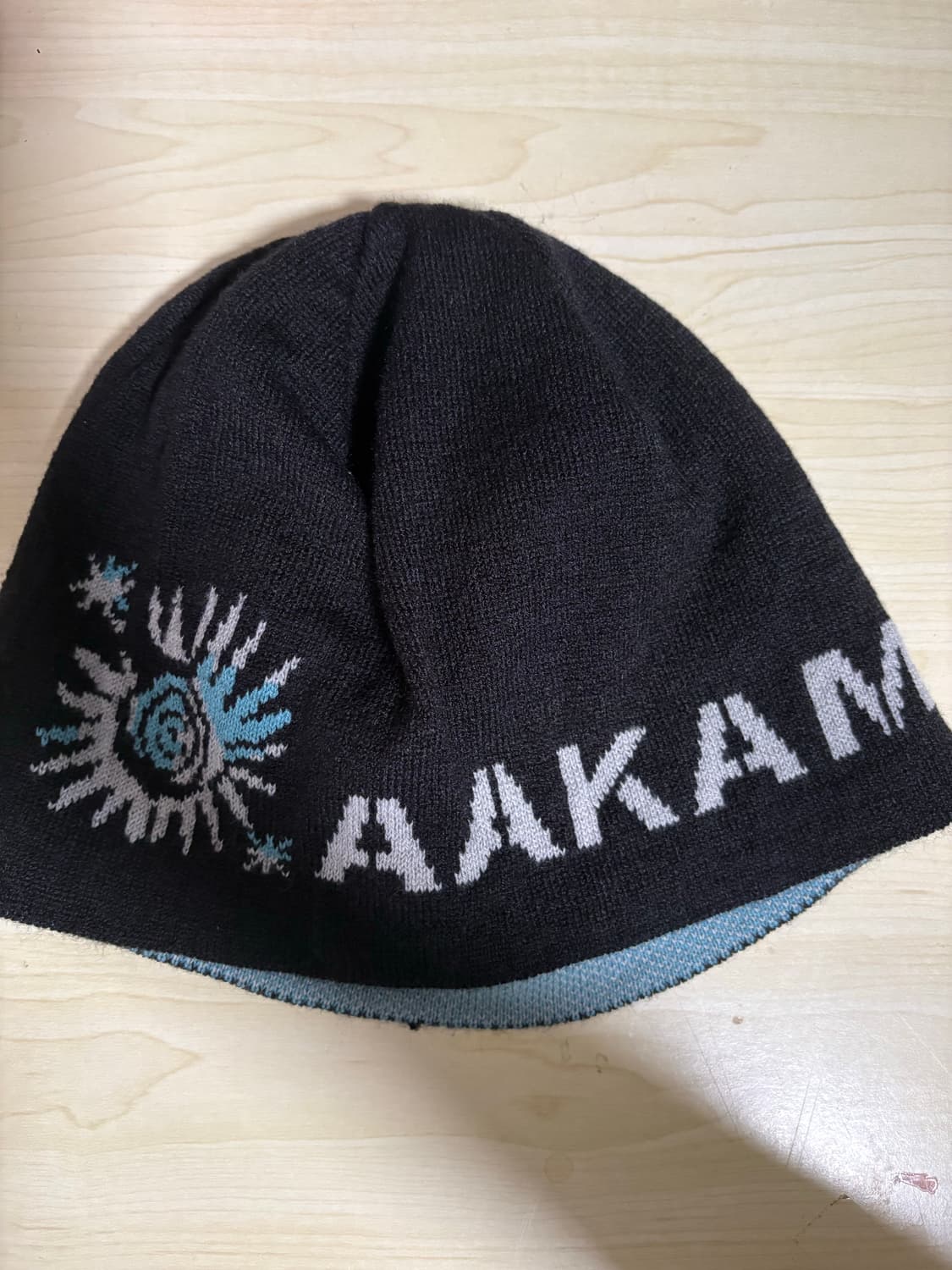 아캄 AAKAM Small Sun Jacquard 비니 블랙 상품이미지1