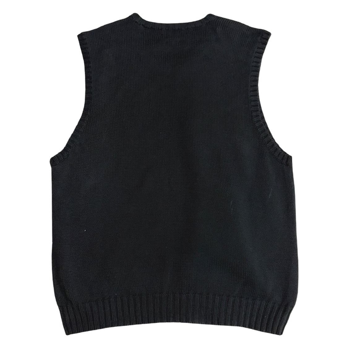 POLO 블랙 레드 포니 니트 코튼 베스트 XXL 상품이미지6