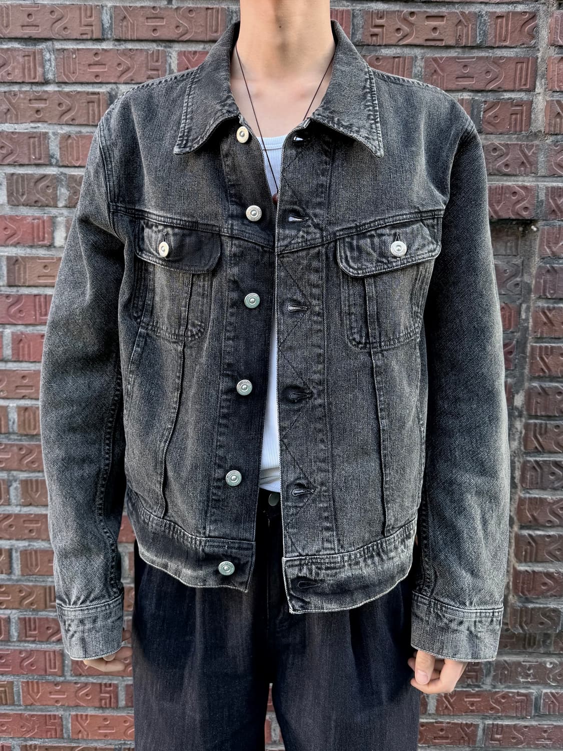 OUR LEGACY 블랙 워싱 로데오 데님 트러커 자켓 상품이미지3