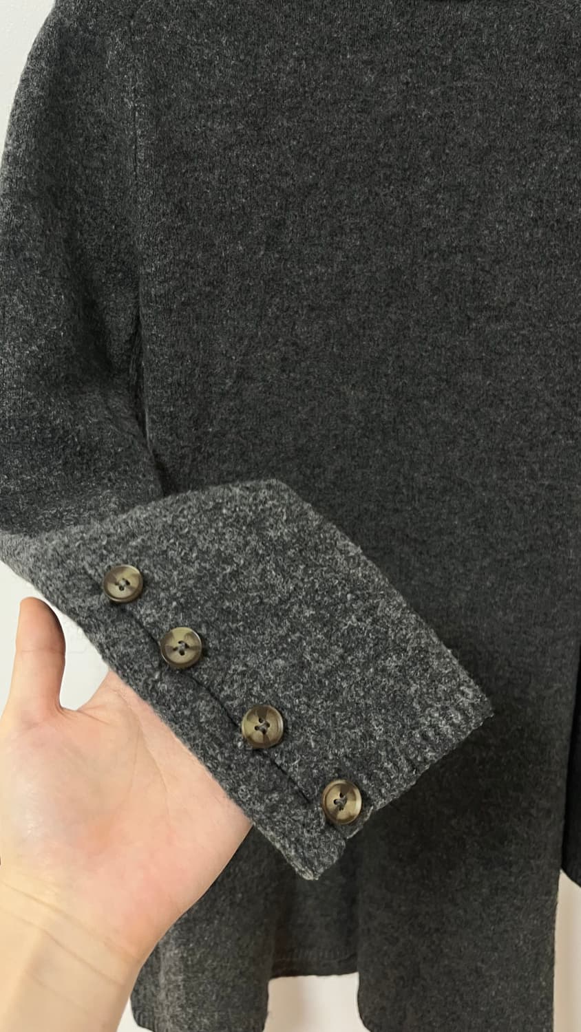 자라 울 원피스 단추 미니 겨울 드레스 넥카라 코이세이오 상품이미지2