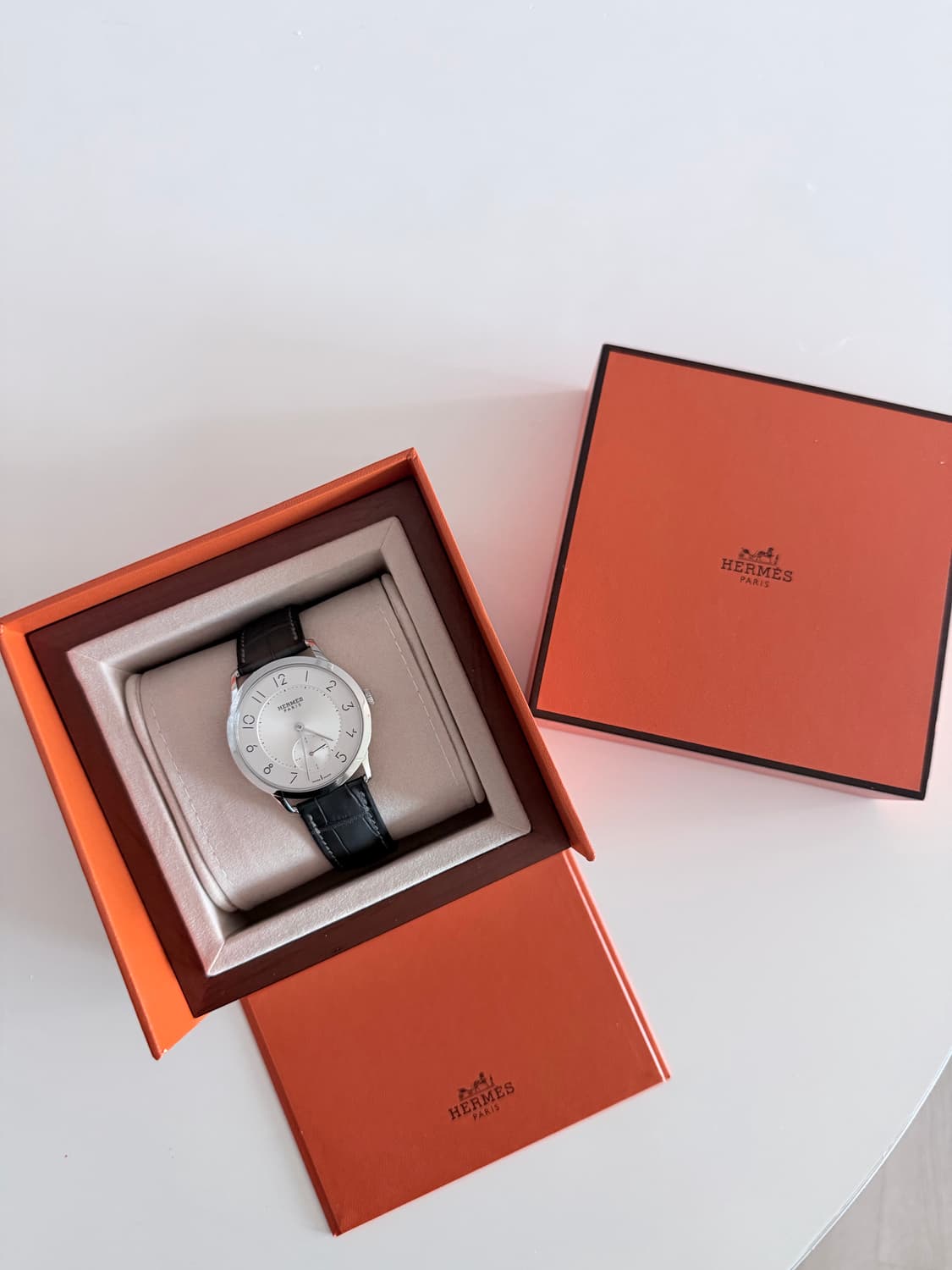 [판매] 에르메스 슬림 데르메스 39.5mm 화이트 (마이크로 로터) 상품이미지6
