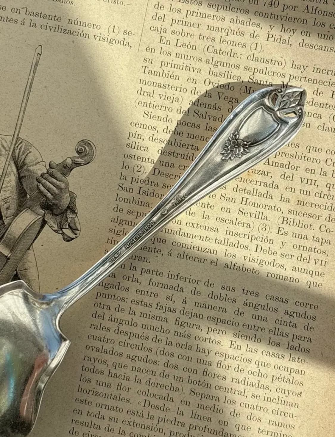 1847 Rogers Bros. 실버플레이트 아르누보 잼 스푼 상품이미지4