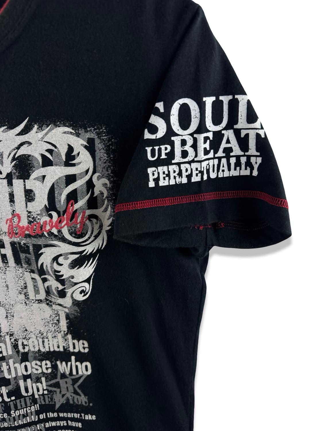 JPN Y2K 오리엔탈 용 레터링 반팔티3042 상품이미지5