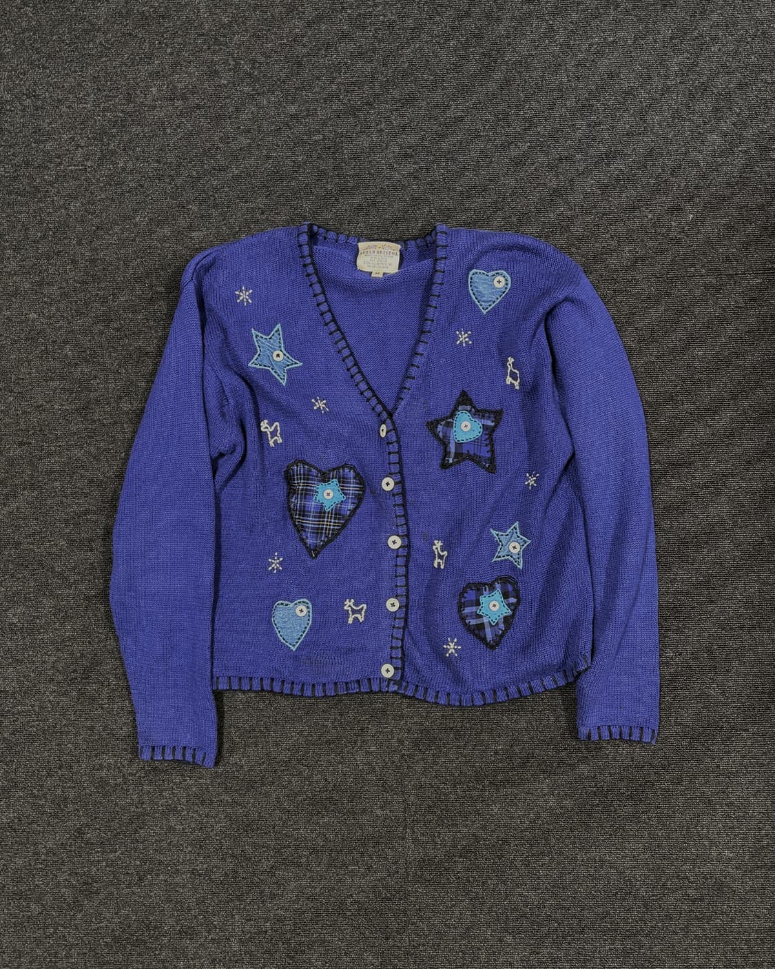 90s 빈티지 패치워크 가디건  상품이미지1