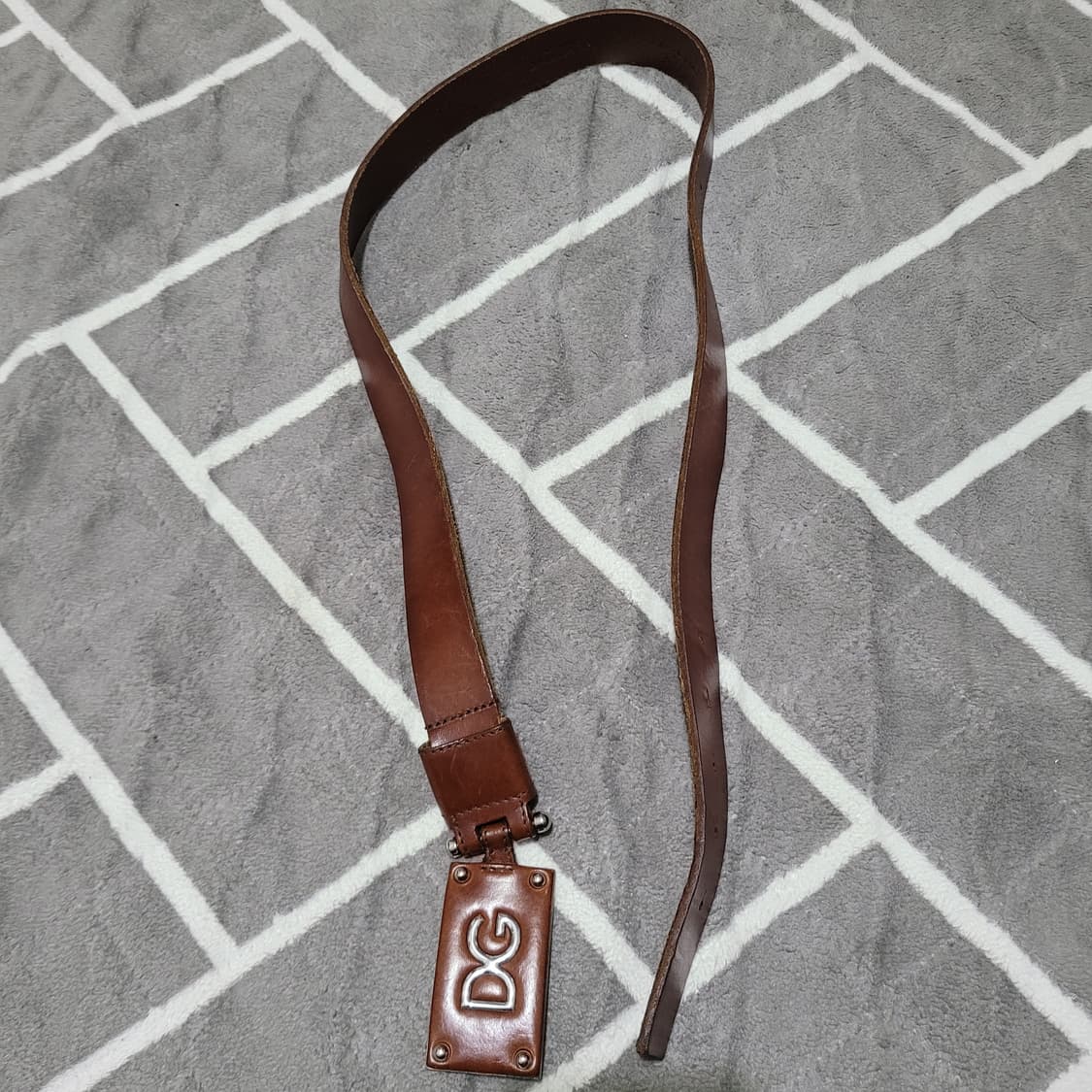 돌체앤가바나 DG 로고 브라운 벨트 85/38 상품이미지4