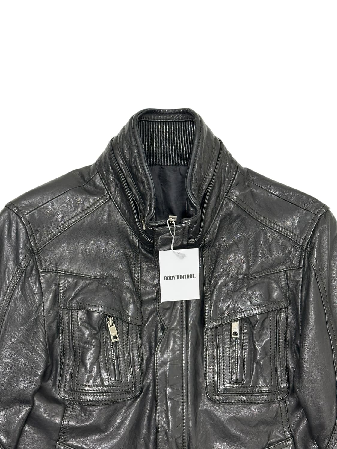 지이크 양가죽 레더 자켓 상품이미지3