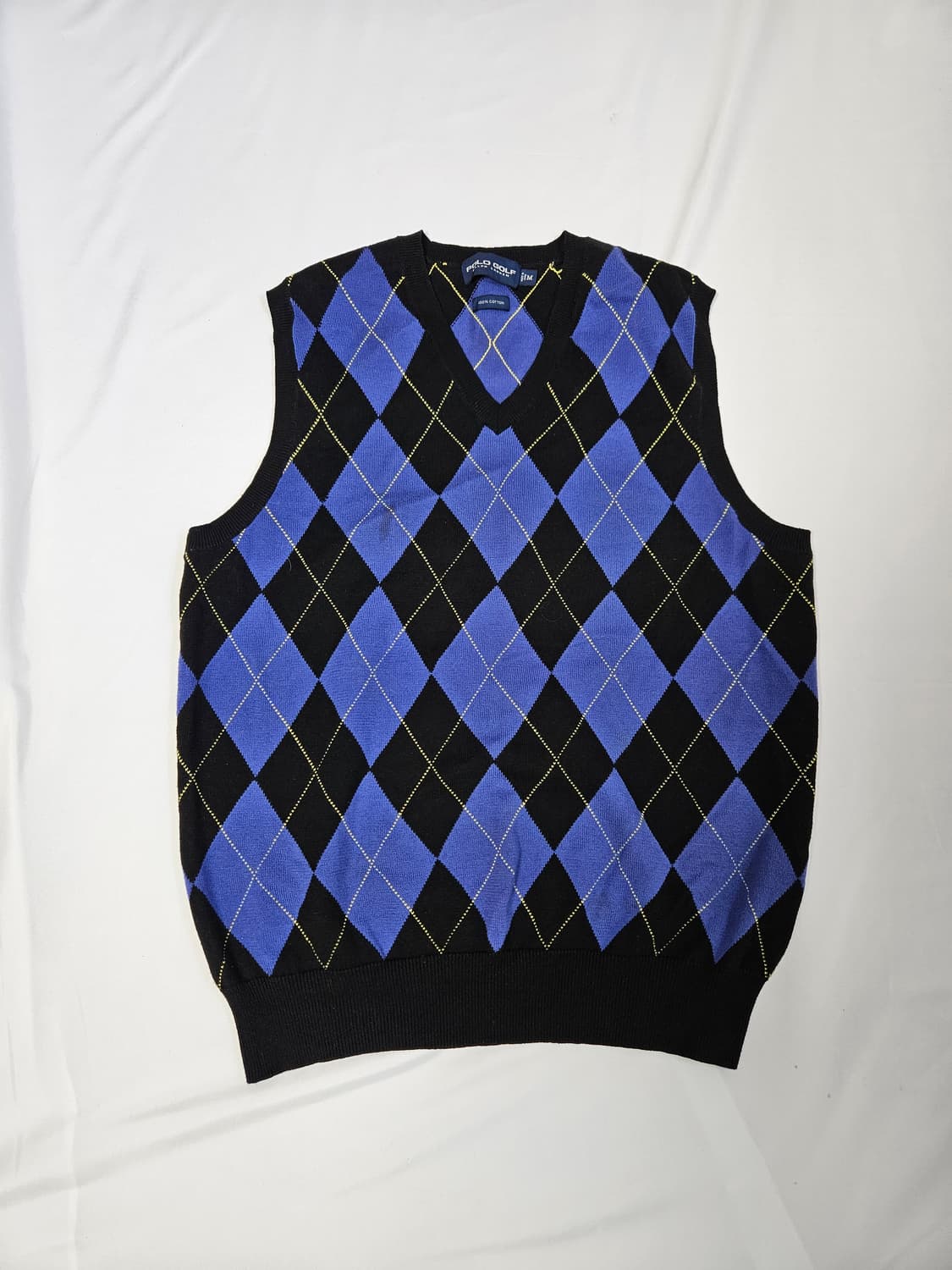 폴로 랄프로렌 골프 아가일 패턴 니트 베스트 M 상품이미지1