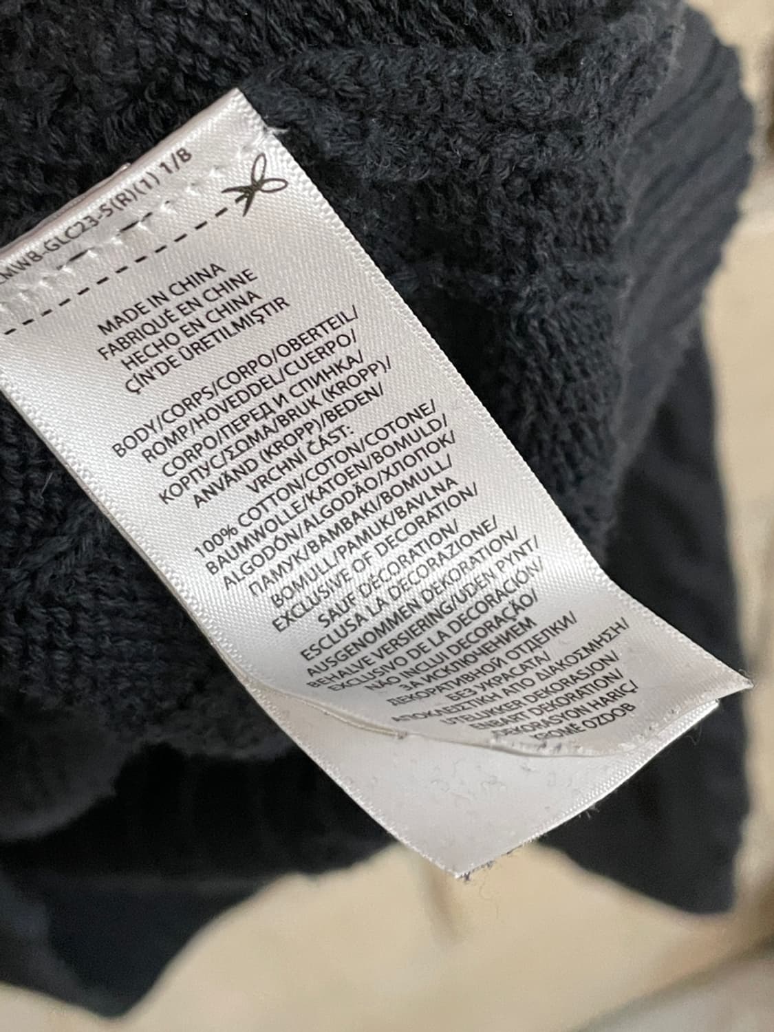 폴로 랄프로렌 블랙 코튼 케이블 니트  상품이미지4