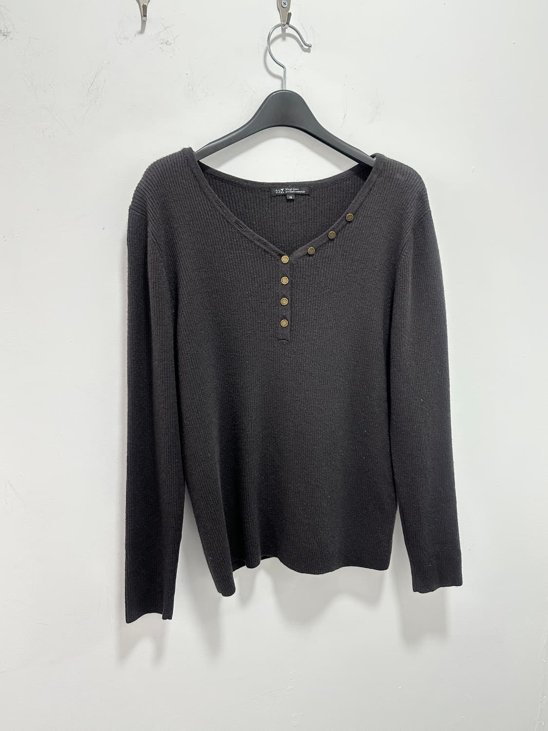 23 Vingt trois buttoned knit top  상품이미지2