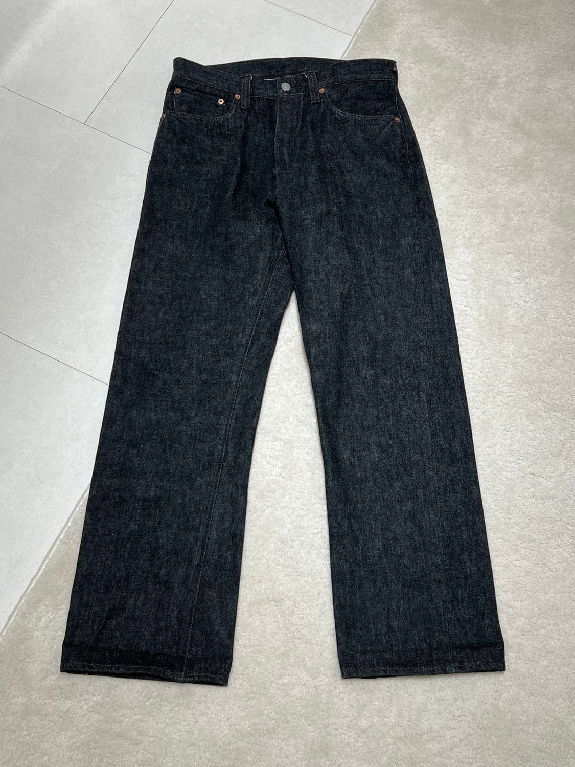 슈가케인 1947 블랙 레귤러 스트레이트 상품이미지2