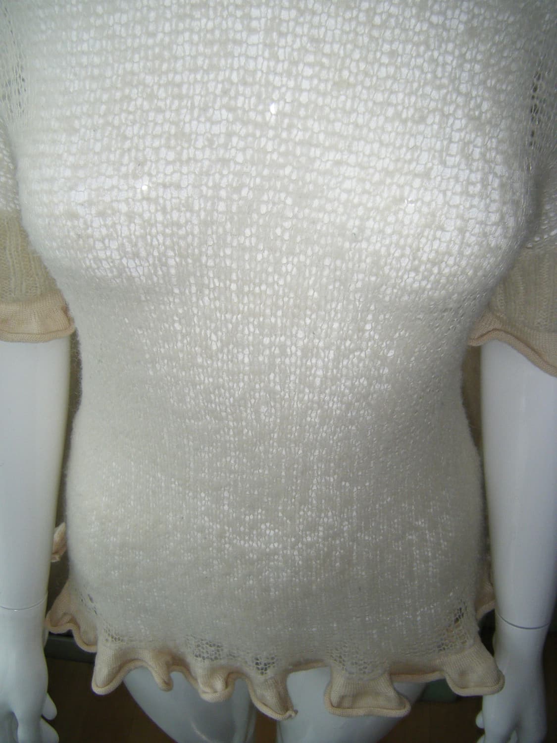 [Johanna.ho] Sheer Ruffle Knit Top 상품이미지5