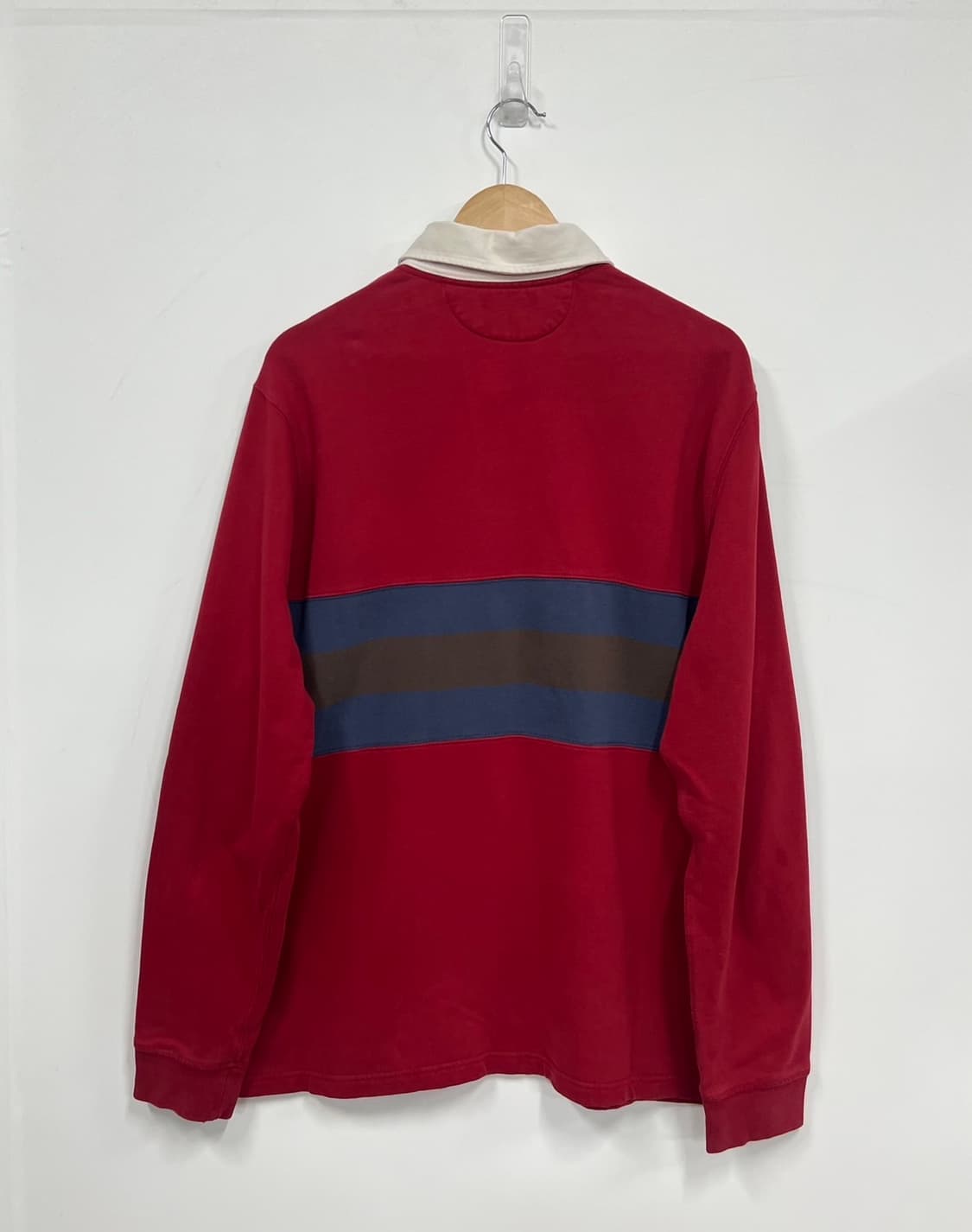 폴로 랄프로렌 스트라이프 배색 커스텀 핏 럭비 티셔츠 상품이미지8