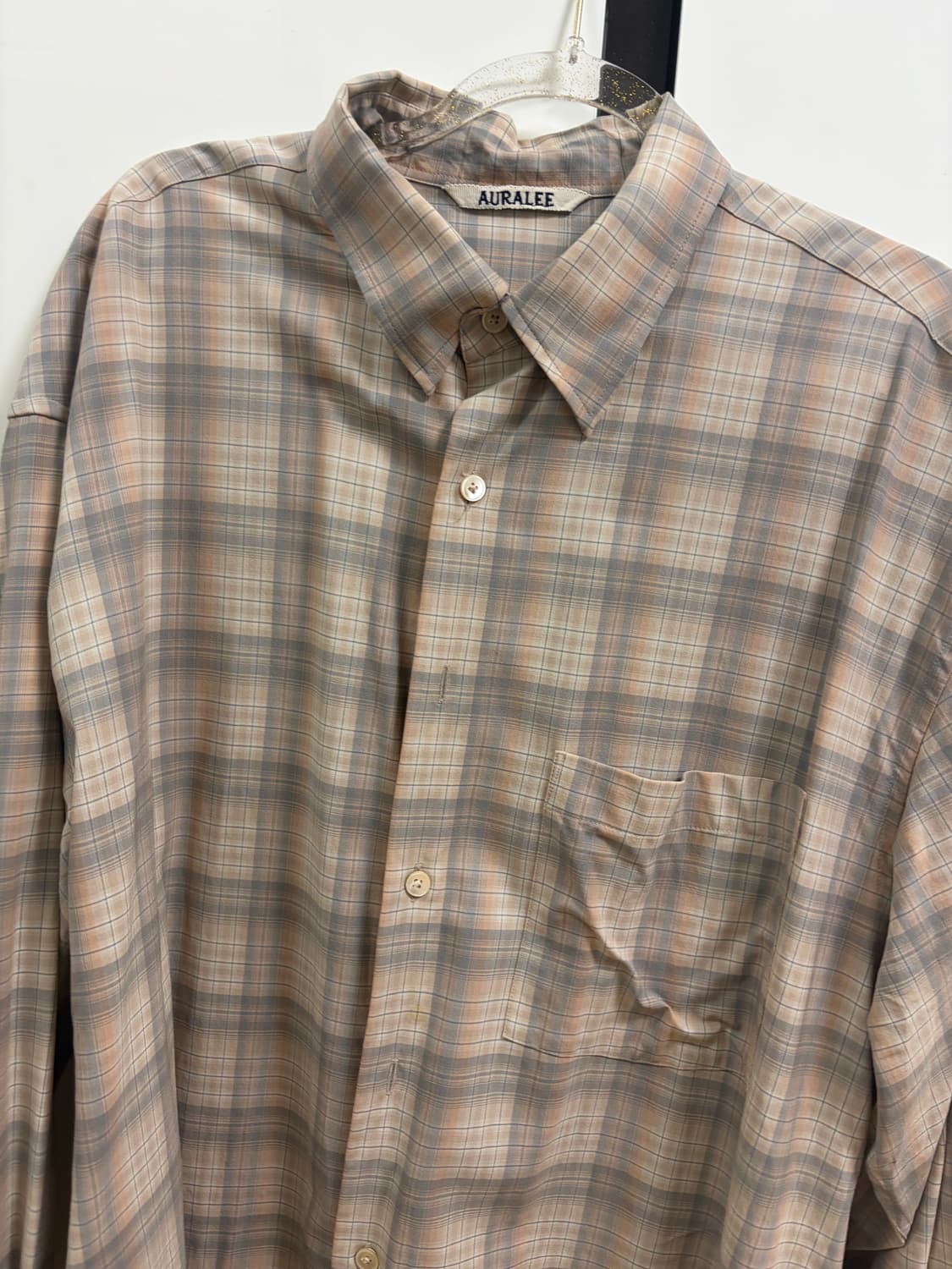 [5]AURALEE 체크 셔츠 22aw 상품이미지2