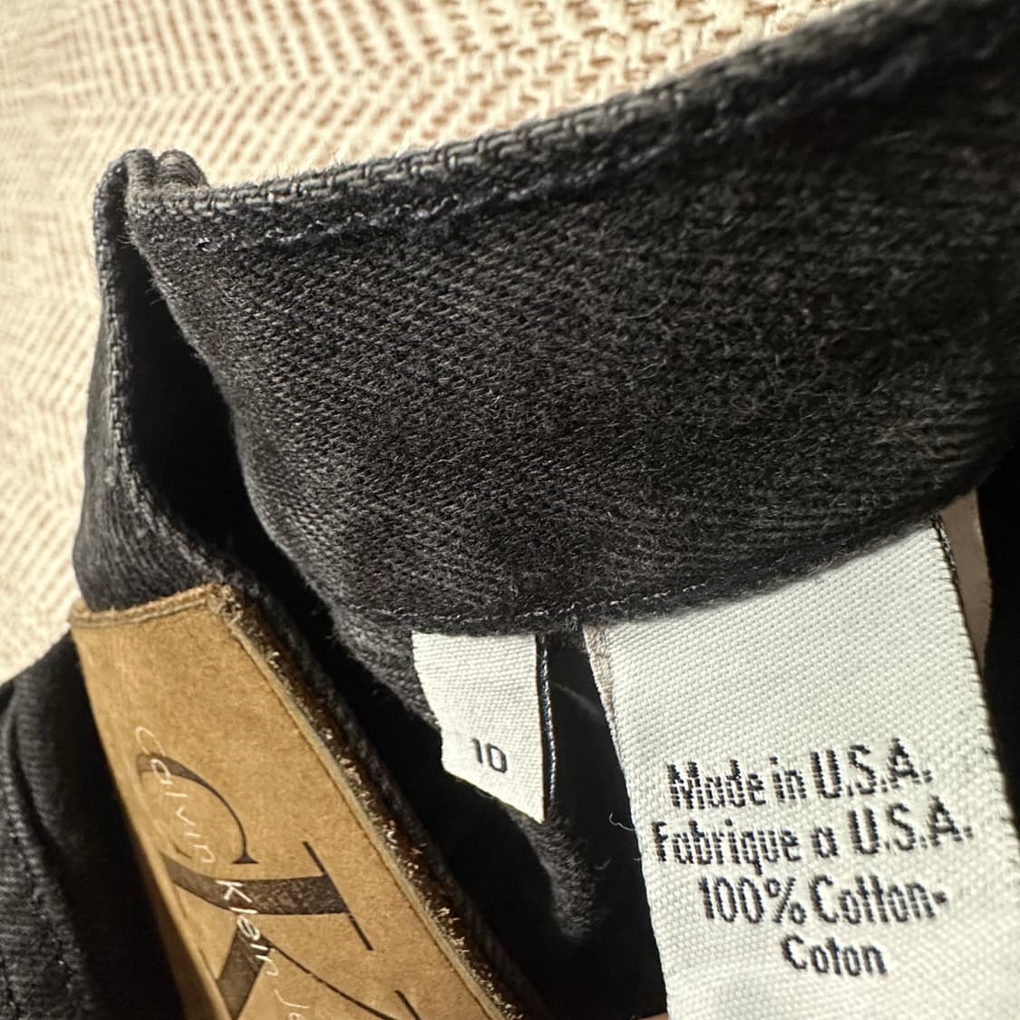 CALVIN KLEIN usa made black denim jeans 상품이미지4