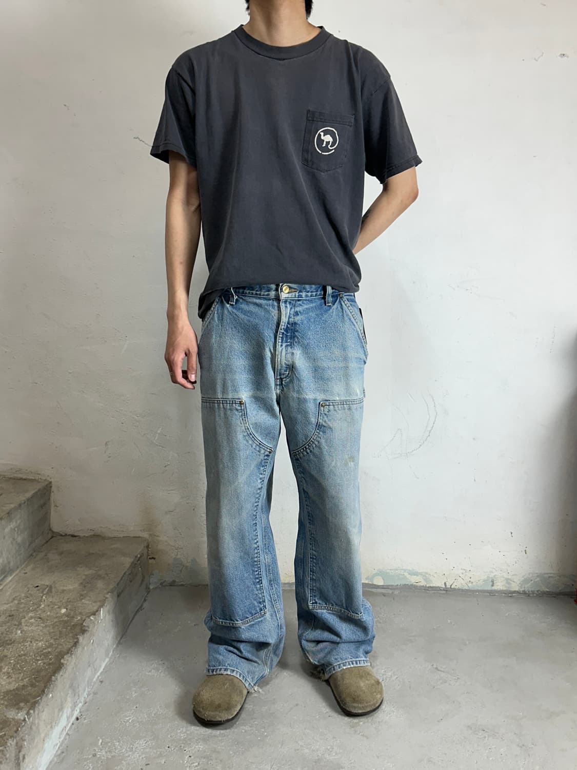 OG 칼하트 데님 더블니 칼하트 워크팬츠 썩블니 상품이미지2