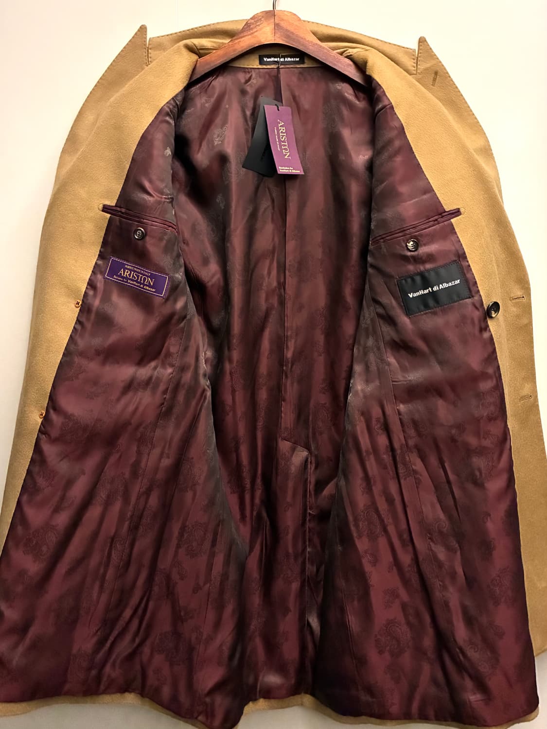 (95)반하트 아리스톤 나폴리 캐시미어 더블 브레스티드 코트 상품이미지9