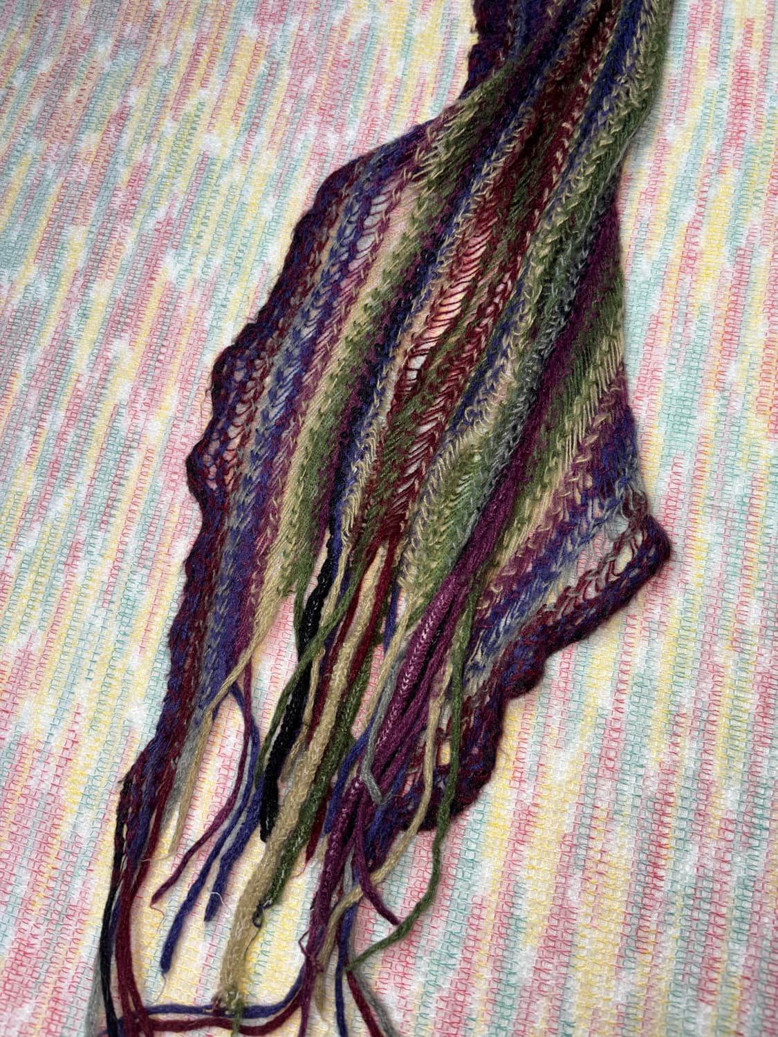 다채색 뜨개 머플러 상품이미지4