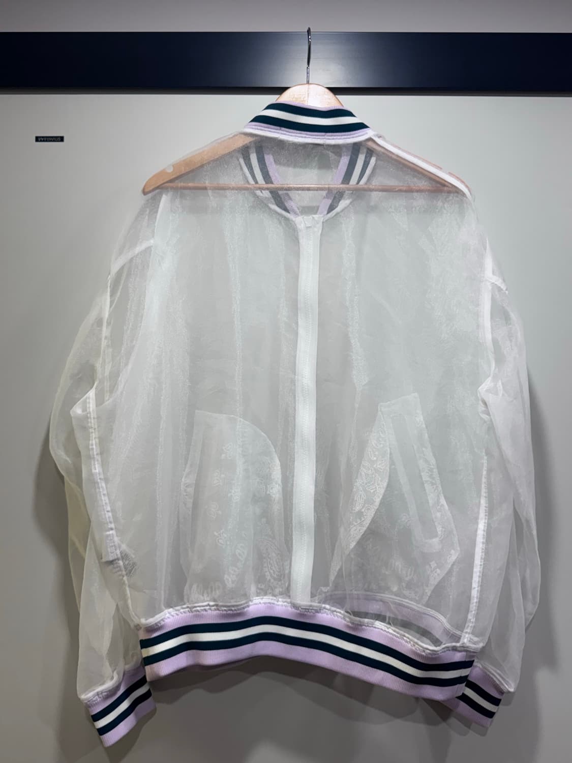 미스터 젠틀맨 MR.GENTLEMEN 시스루 봄버 재킷 상품이미지2