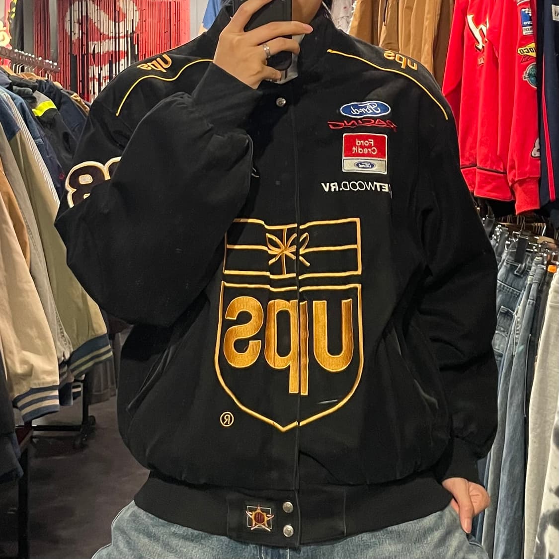 [IM]JH 제프해밀턴 Design since 1988 블랙 레이싱자켓  상품이미지3