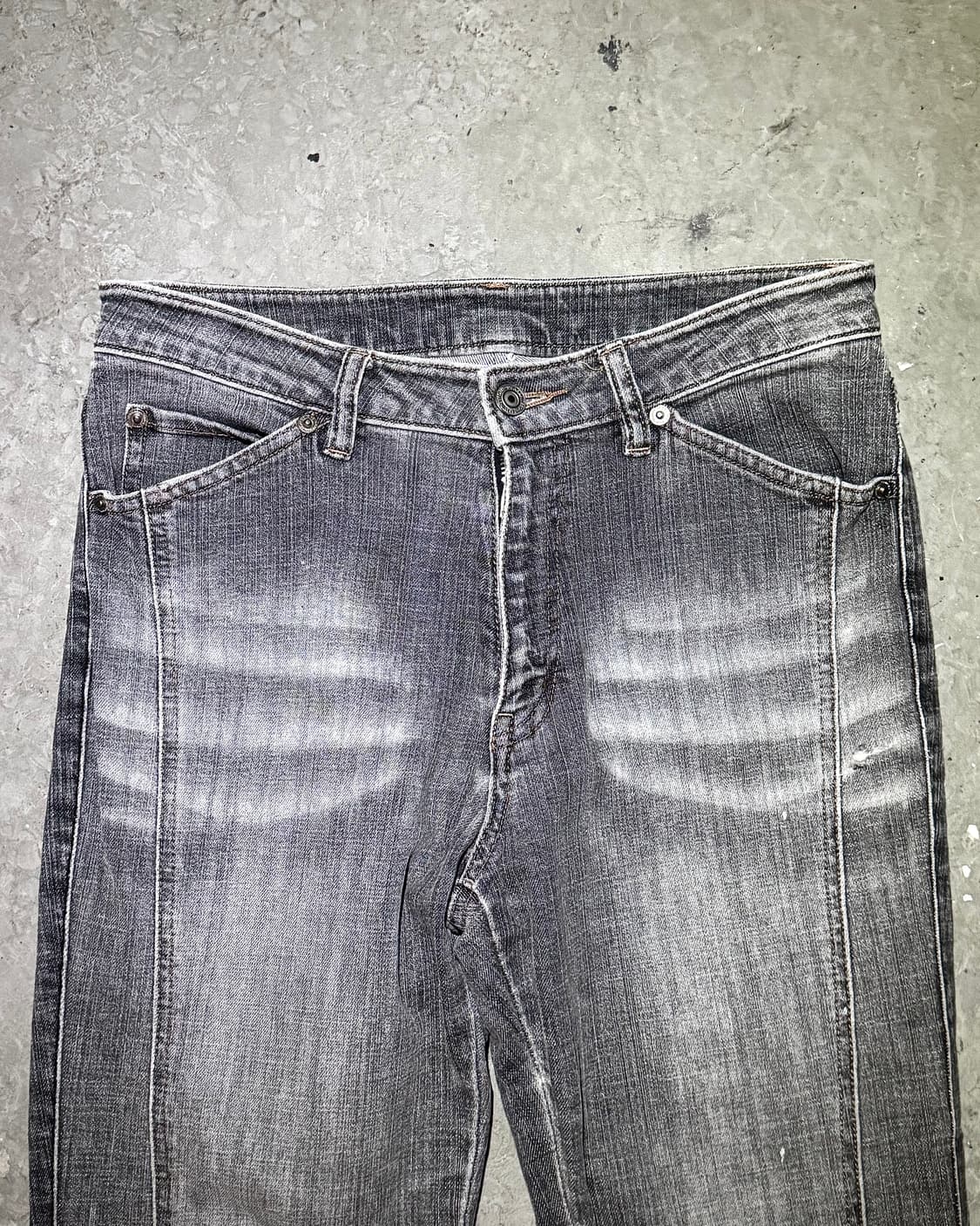 Grey Wash Denim Boot-cut Pants 상품이미지6