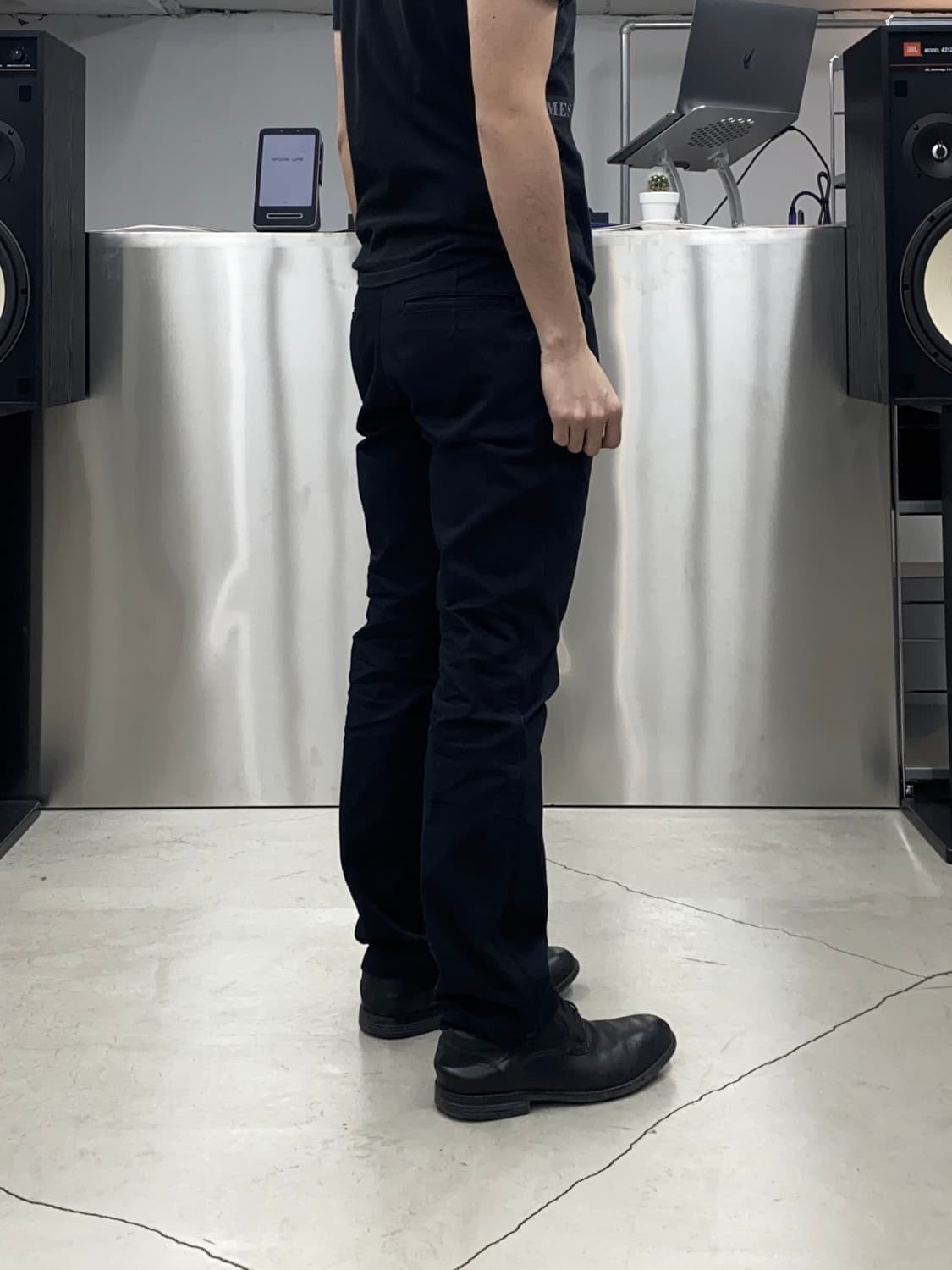 꼼데가르송 옴므 블랙 치노 팬츠 상품이미지2