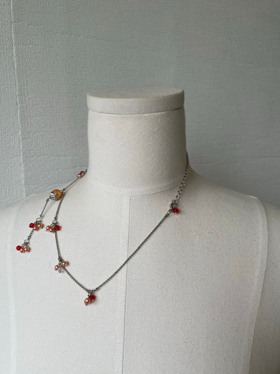 red pearl fruit necklace 상품이미지2